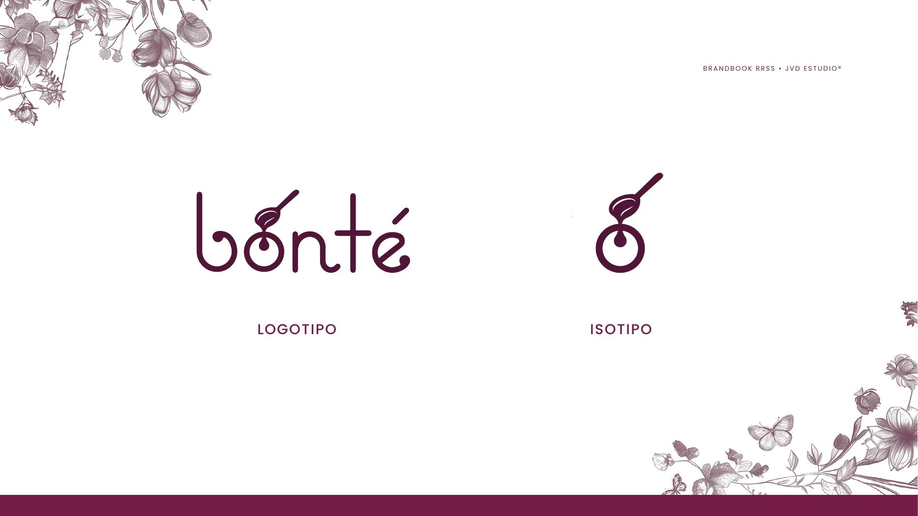Logotipo e isotipo final de Bonté.