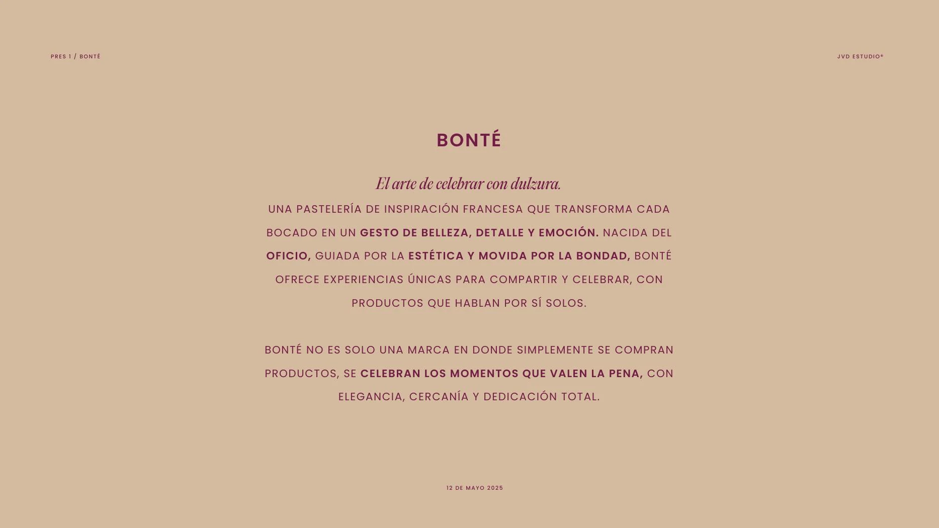 Relato de marca con El arte de celebrar con dulzura.