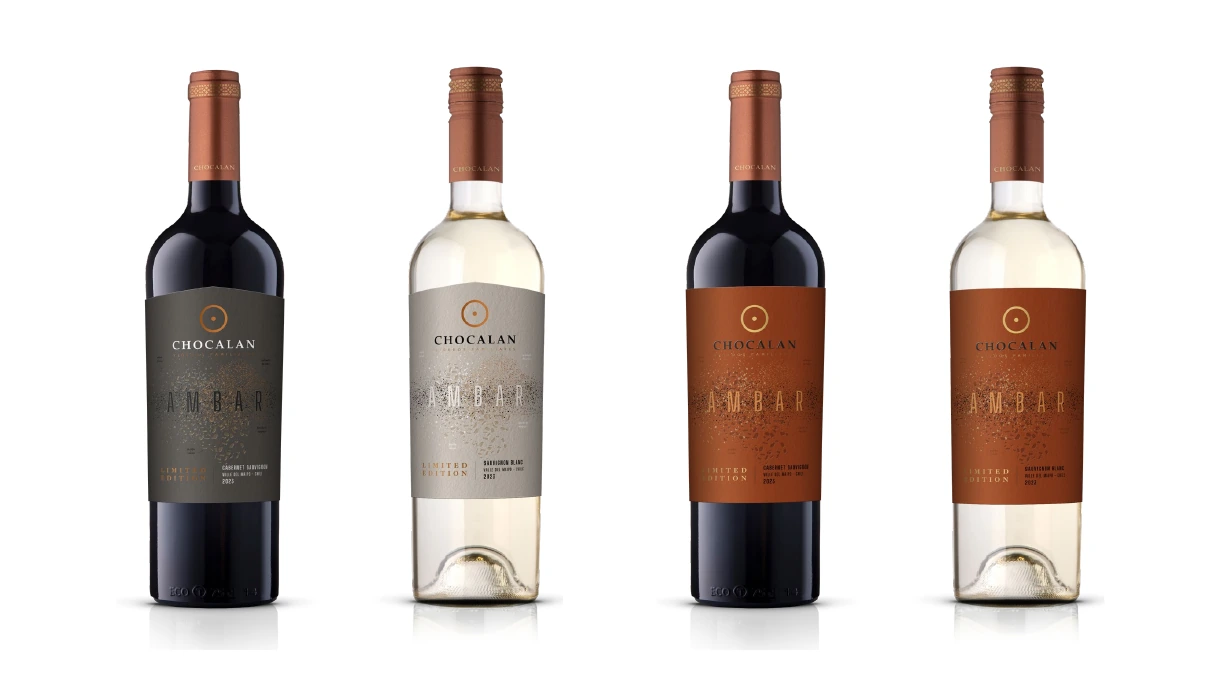 Comparación de propuestas refinadas para botellas tintas y blancas de Ámbar.