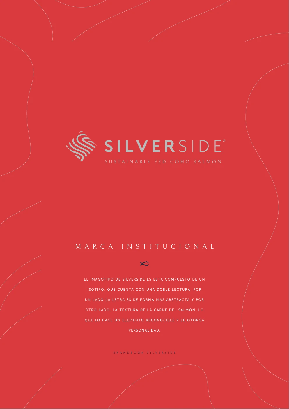Marca institucional Silverside sobre fondo coral.