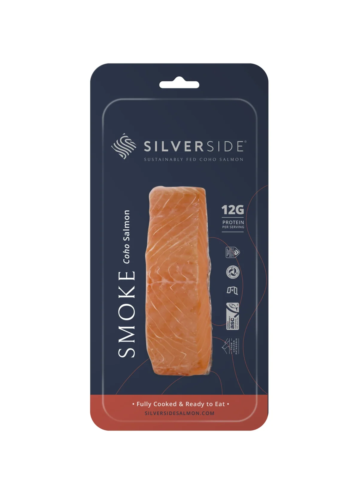 Envase Silverside para salmón ahumado.